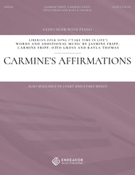 Carmine's Affirmations SATB choral sheet music cover Thumbnail